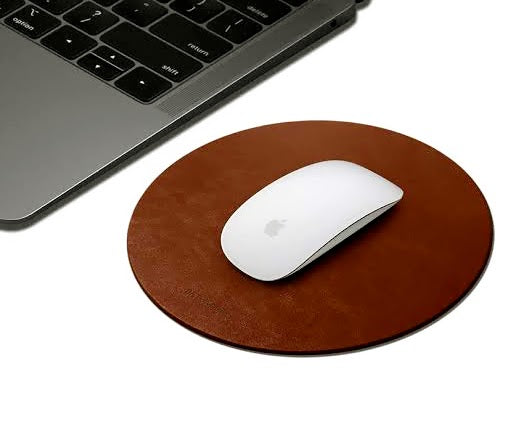 Mouse Pad -Round - Leather